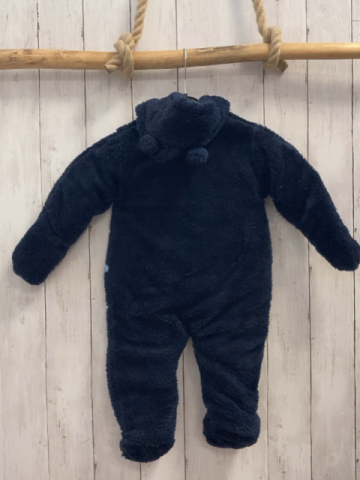 neu Blue Seven Plüschoverall Gr. 68  dunkelblau Kapuze
