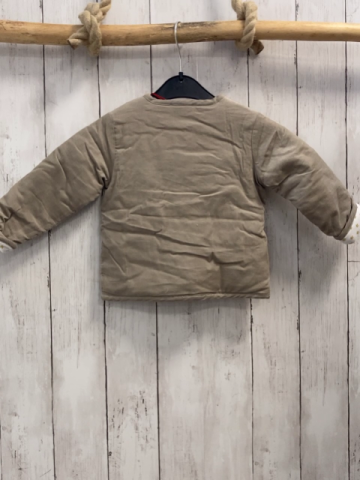 Boboli neu Kordjacke Gr. 80  beige Futter weiß gelbe Sterne gefüttert