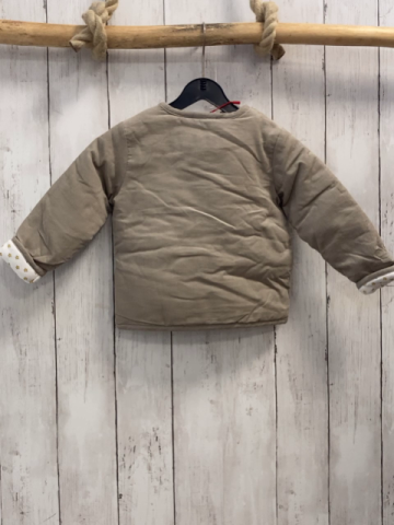 Boboli neu Kordjacke Gr. 80  beige Futter weiß gelbe Sterne gefüttert