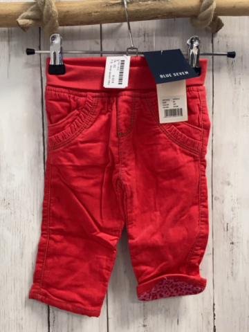 blue seven neu Hose Gr. 62  rot Kord gefüttert