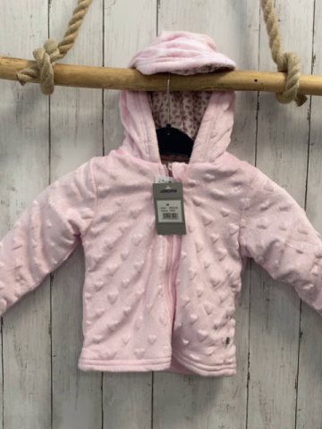 Jacky neu Plüschjacke Gr. 86  rosa Herzen Kapuze