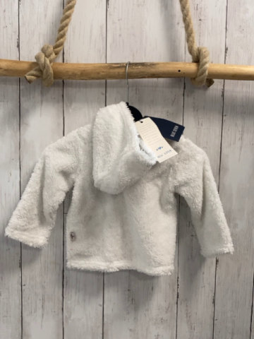 blue seven neu Plüschjacke Gr. 68  weiß Kapuze 