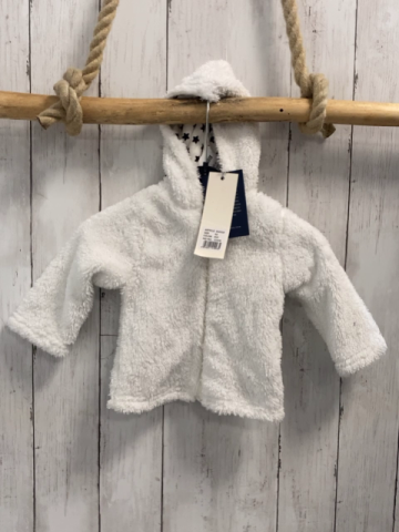 blue seven neu Plüschjacke Gr. 62  weiß Kapuze 