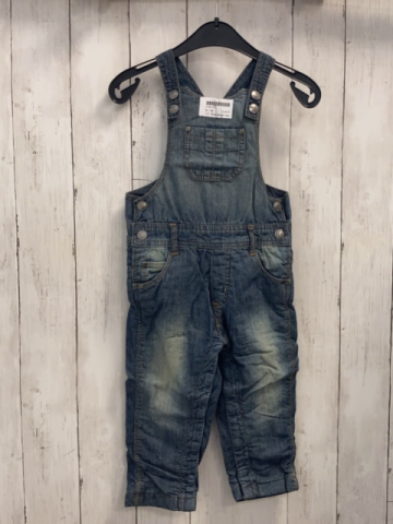 Blue seven neu Latzhose Gr. 86  blau Jeans braune Nähte gefüttert