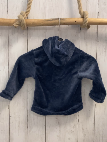 Gymp neu Plüschjacke Gr. 80  blau Kapuze 