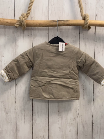 Boboli neu Kordjacke Gr. 68  beige Futter weiß gelbe Sterne