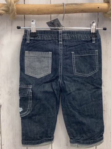 mini minoti neu Hose Gr. 68  blau weiße Nähte Hund leicht gefüttert NP 12,95€