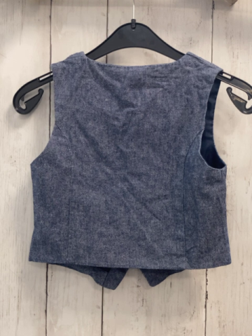 H&M  Weste  Gr. 116  blau hellgrau meliert 