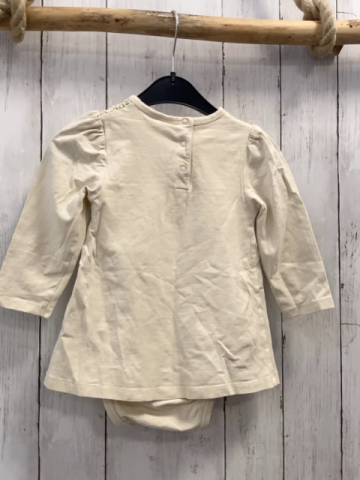   Langarmshirt  Gr. 86  beige Häkeloberteil Bodyunterteil 