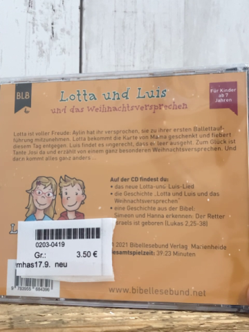 neu  CD Lotta und Lus und das Weihnachtsversprechen
