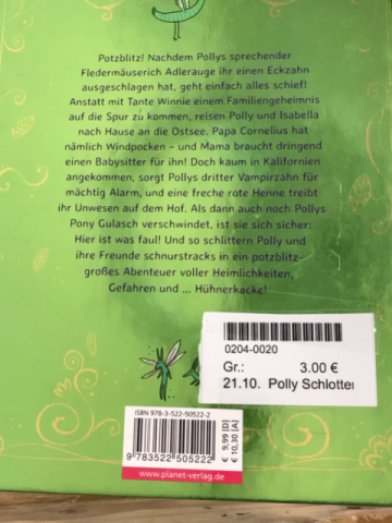 Polly Schlottermotz Buch Attacke Hühnerkacke 