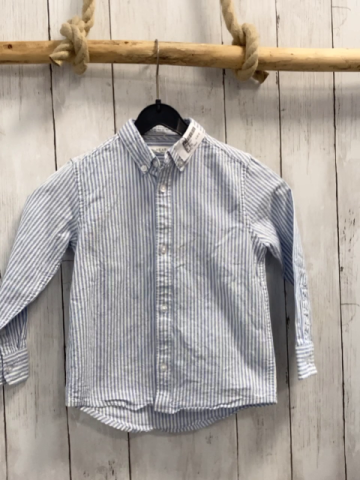 Next  Hemd  Gr. 110  weiß hellblaue Streifen