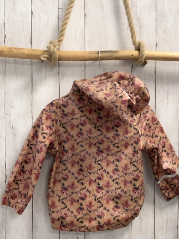 mikk-line Regenjacke Gr. 98  beige Blumen