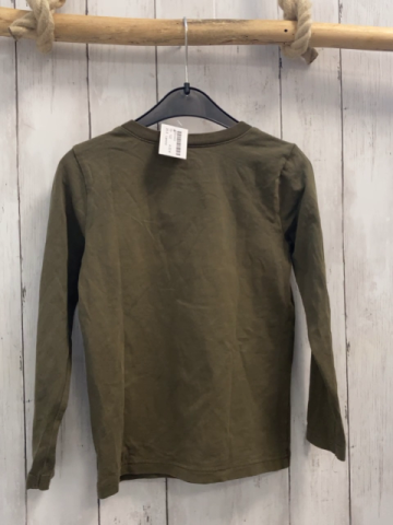 Lamino  Langarmshirt  Gr. 122  sand Dino gelbe Schrift 