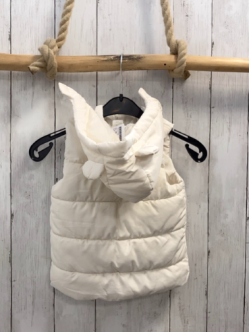 H&M  Weste  Gr. 86  creme Kapuze 