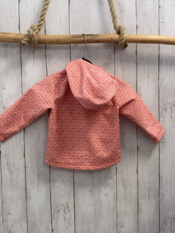 Tom Tailor  Softshelljacke  Gr. 86  weiß orange Blumen + Fleecefutter 