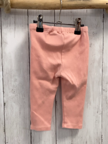 H&M Leggings  Gr. 74  lachs Rippen Kordel 