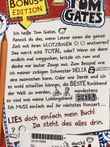   Buch Tom Gates Wo ich bin ist Chaos 