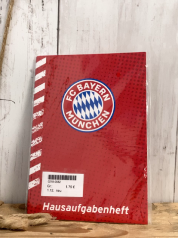 neu  Hausaufgabenheft  rot Bayern München