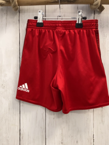 Adidas  Sportshorts  Gr. 110  rot weinrote Seitenstreifen 