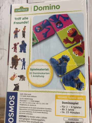 neu  Spiel  Sesamstr Domino 