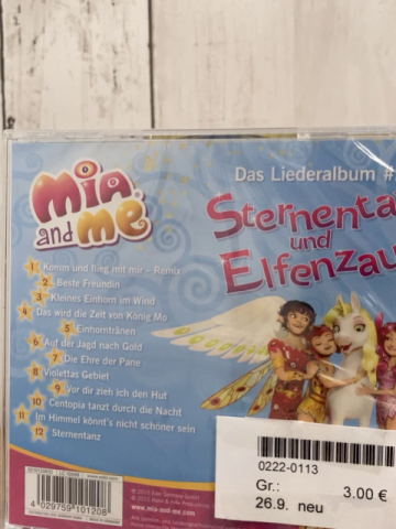 neu  CD Mia & Me Sternentanz und Elfenzauber 