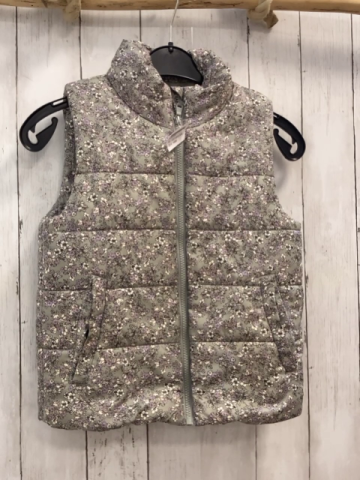 H&M  Weste  Gr. 122/128  mint bunte Blumen 