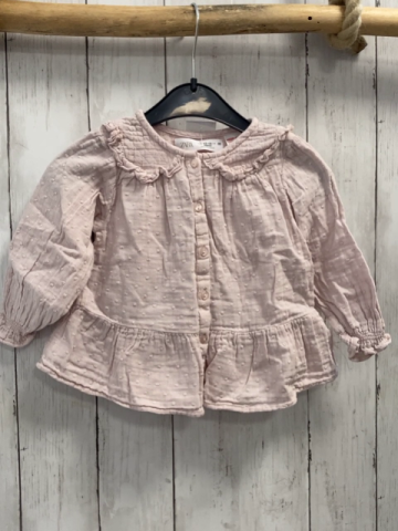Zara  Bluse  Gr. 86  rosa Noppen 