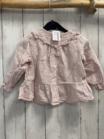 Zara  Bluse  Gr. 86  rosa Noppen 