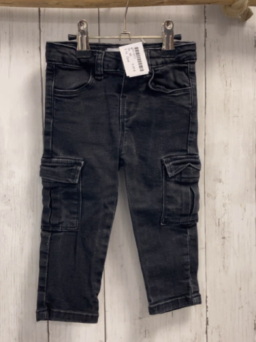 Zara  Hose  Gr. 86  schwarz Jeans Bund verstellbar 