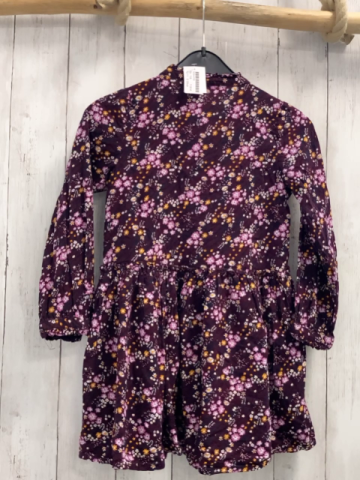 S´Oliver  Kleid  Gr. 116  aubergine bunte Blumen