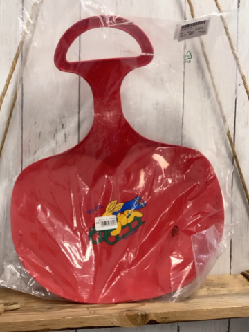 neu  Schlitten  roter Po-rutscher mit Felix 