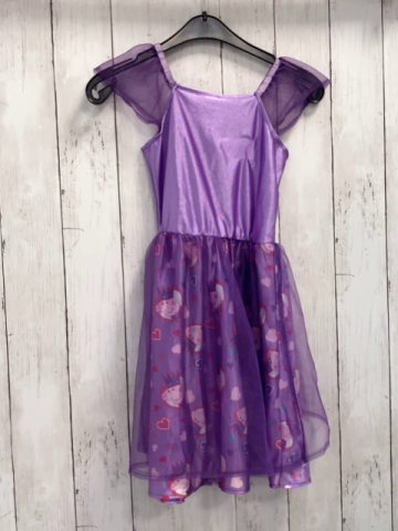  Karnevalkostüm  Gr. 116  lila lavendel Kleid mit Peppa Pig + Tüll 