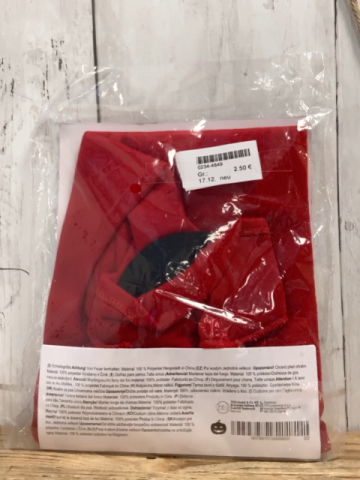 neu  Karnevalkostüm  Hundekostüm rot mit Hörnern 