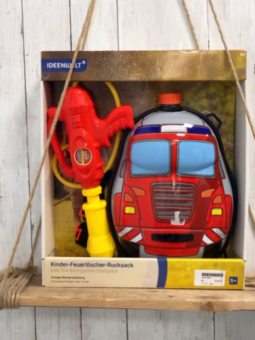 neu  Karnevalkostüm  Feuerlöscher-Rucksack im Karton 