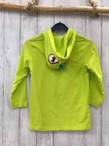 Infinity Kids  Langarmshirt Gr. 128  hellgrün Kapuze Drache 