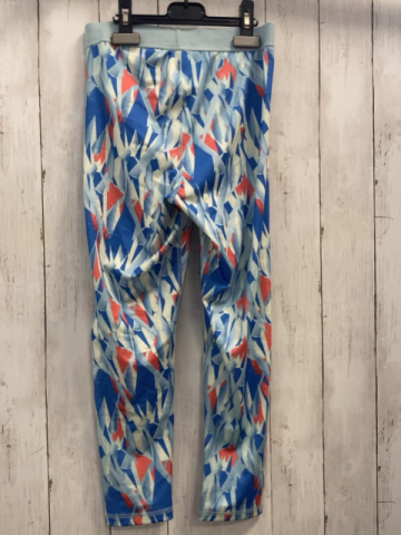  Sportleggings Gr. 146  blau dunkelblau rost gemustert