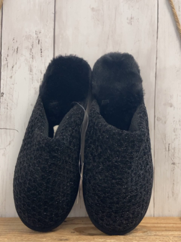 neu Hausschuhe Gr. 37  schwarz mit Glitzer