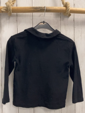 H&M  Pullover  Gr. 110  schwarz Struktur Polokragen