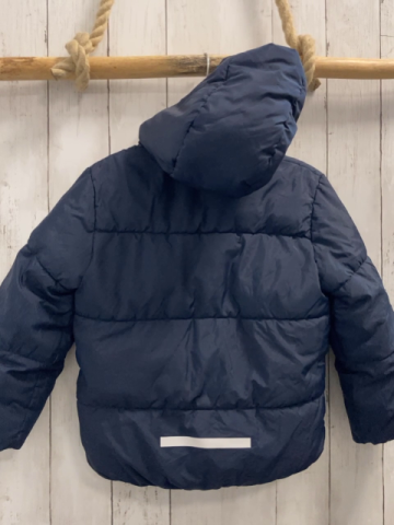 H&M Winterjacke  Gr. 110  blau Kapuze Spiderman 
