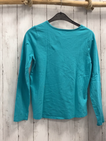 Lands´ End Langarmshirt  Gr. 158/164  türkis Einhorn aus Sternen 