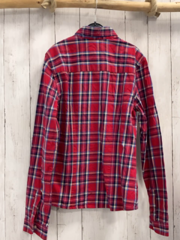 Abercrombie  Hemd  Gr. 158/164  rot blau hellblau weiß gelb kariert 