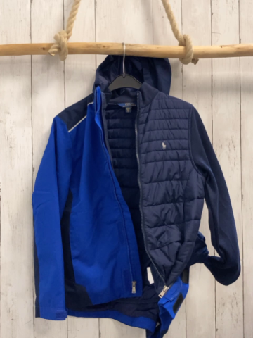2tlg Ralph Lauren  Winterjacke  Gr. 140  dunkelblau blau mit Innenjacke (wurde nie getragen)