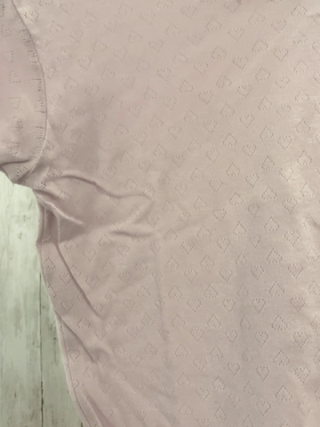 2tlg  Schlafanzug  Gr. 146/152   T-Shirt + Leggings rosa mit Lochmuster 