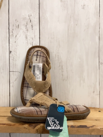 neu gotcha Flip Flops Gr. 26  braun kariert