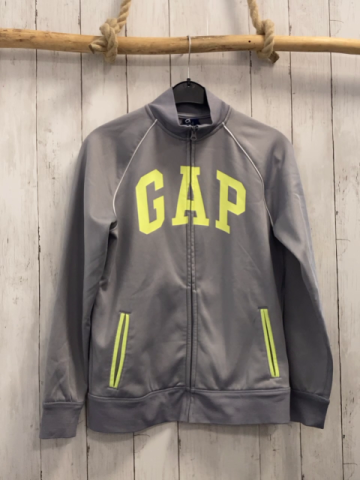 Gap Joggingjacke Gr. 164  grau gelbe Schrift