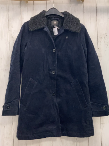 G-Star Mantel Gr. S blau Kord schwarzer Teddykragen