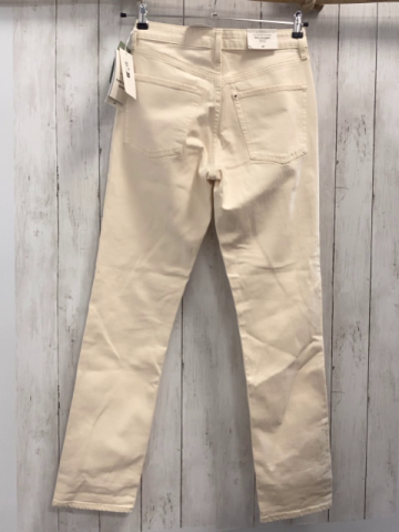 neu H&M  Hose  Gr. 38  creme Slim Straight Regular fit Haigh Waist NP 34,99 € 