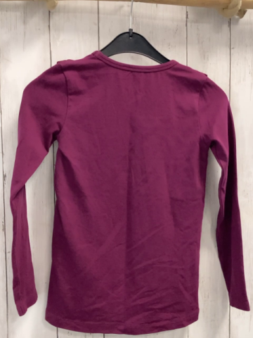 Basefield  Langarmshirt  Gr. 122  brombeere Rüschen 