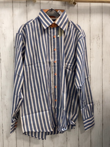 neu  Hemd Gr. XL  blau weiß beige mais Streifen 